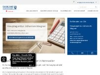 Website Screenshot SAARLAND Versicherungen - Hauptagentur Johannes Wagner