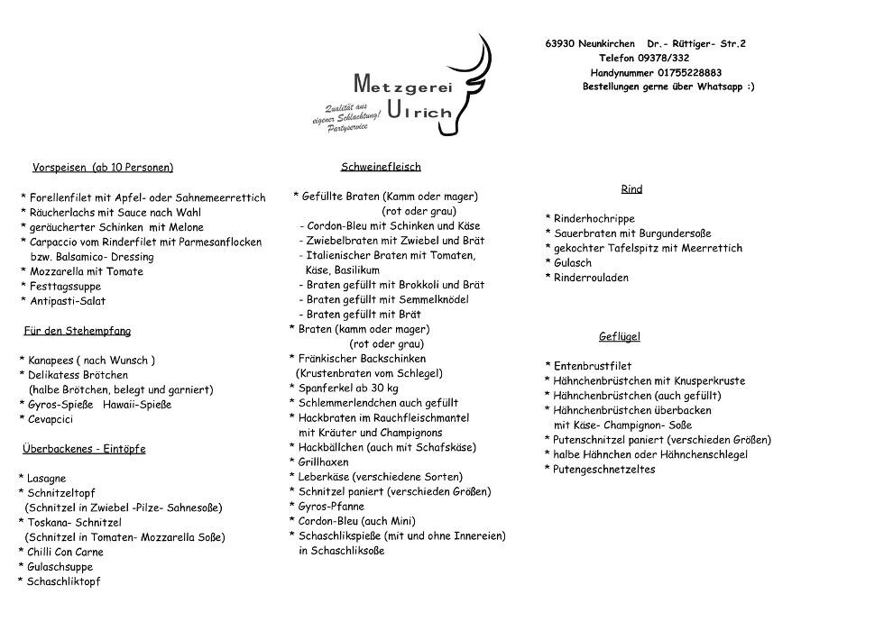 Bilder Metzgerei Ulrich