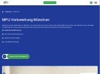 Website Screenshot MPU Vorbereitung & Beratung München | MPV GmbH