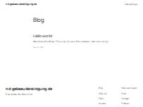 Website Screenshot N.D Gebäudereinigung