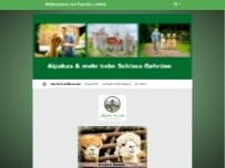 Website Screenshot Alpakas & mehr beim Schloss Gehrden