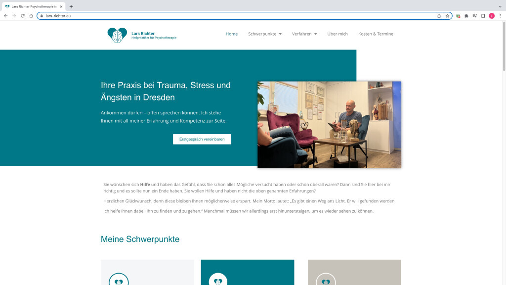 Bilder Lars Richter, Heilpraktiker für Psychotherapie