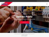 Website Screenshot Elektro Paetz GmbH