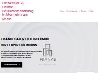 Website Screenshot Franke Bau & Elektro GmbH