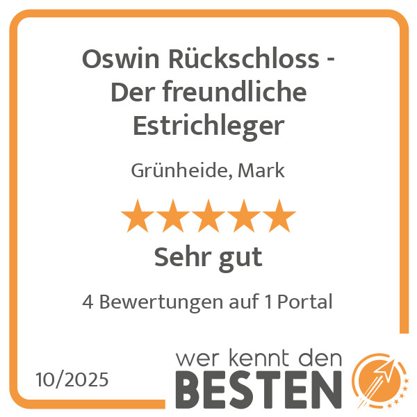 Bilder Oswin Rückschloss - Der freundliche Estrichleger