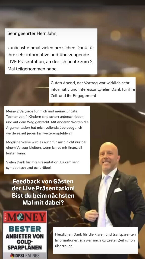 Bilder Goldsparpläne mit Pfiff