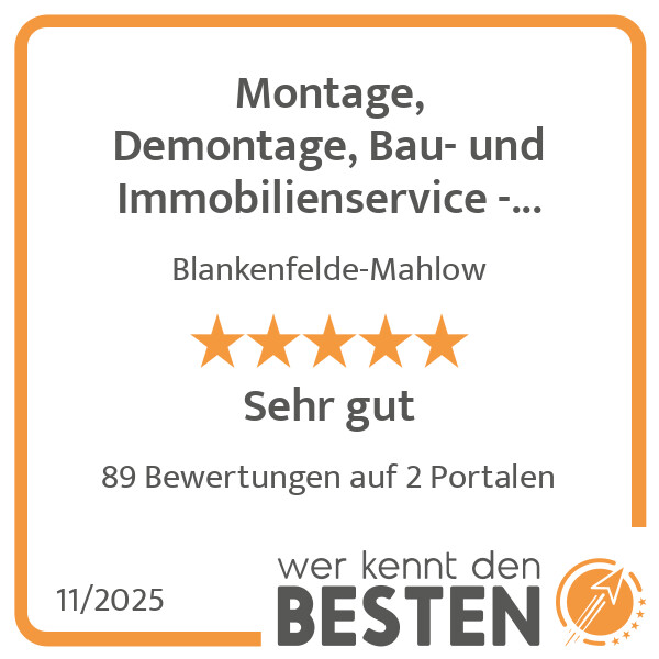 Bilder Montage, Demontage, Bau- und Immobilienservice - MDBI UG