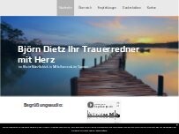 Website Screenshot Björn Dietz Trauerredner mit Herz