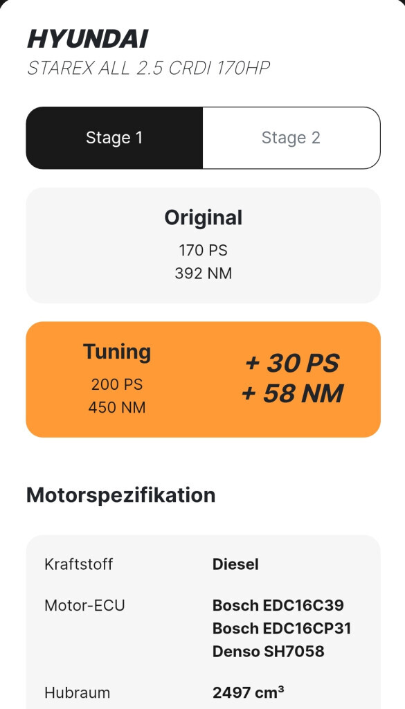 Bilder H. Autotuning-Manufaktur