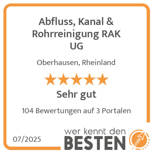 Bilder Abfluss, Kanal & Rohrreinigung RAK UG