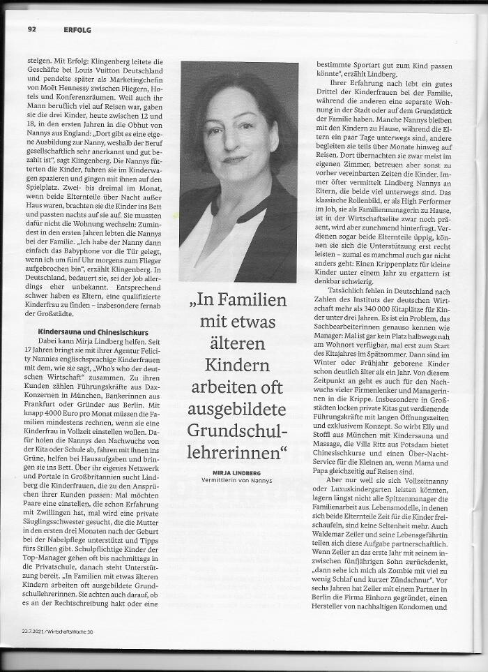 Bilder Felicity Nannies & Signature Placements