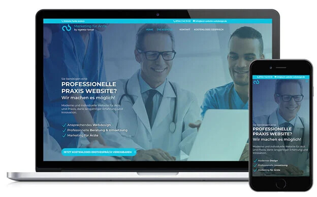 Bilder Website für Ärzte