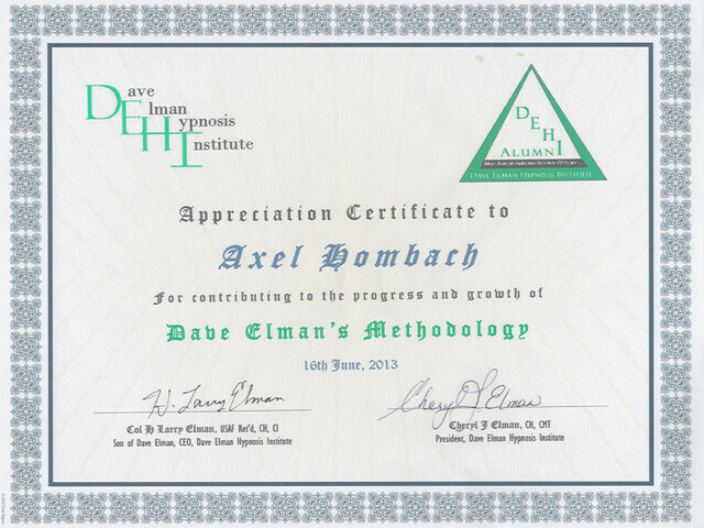 Bilder Axel Hombach - Hypnose & Coaching