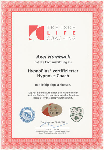 Bilder Axel Hombach - Hypnose & Coaching