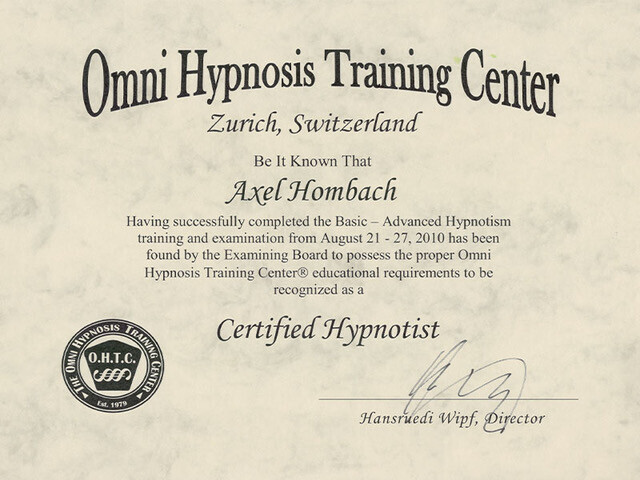Bilder Axel Hombach - Hypnose & Coaching