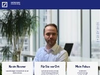 Website Screenshot Kevin Rosner, Selbstständiger Finanzberater für die Deutsche Bank