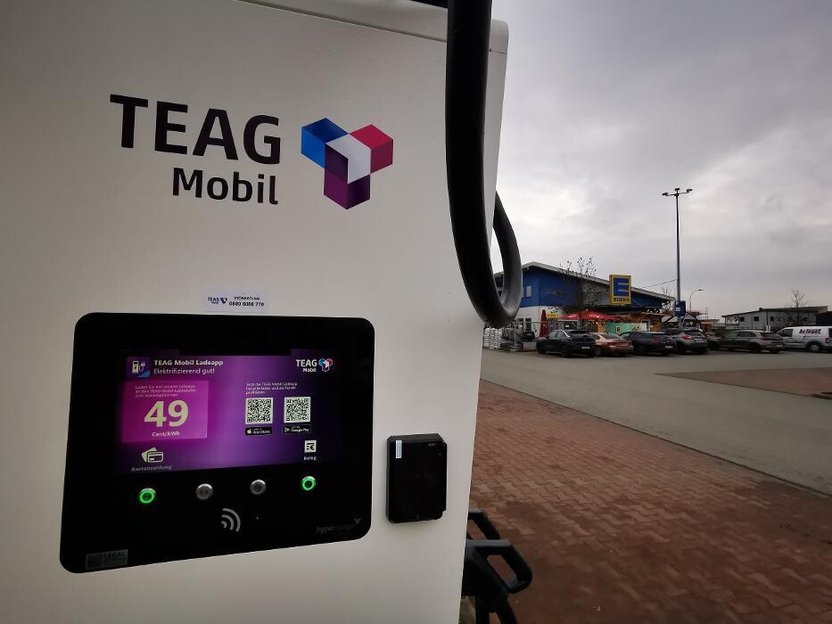 Bilder TEAG Mobil-Ladestation