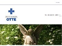 Website Screenshot Otte Bestattungen