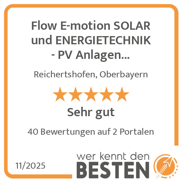 Bilder Flow E-motion SOLAR und ENERGIETECHNIK - PV Anlagen Reichertshofen