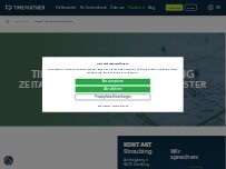 Website Screenshot TIMEPARTNER Straubing