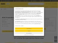 Website Screenshot ADAC Kinderreisewelt