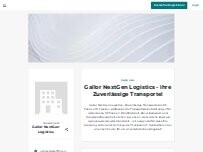 Website Screenshot Gallor NextGen Logistics