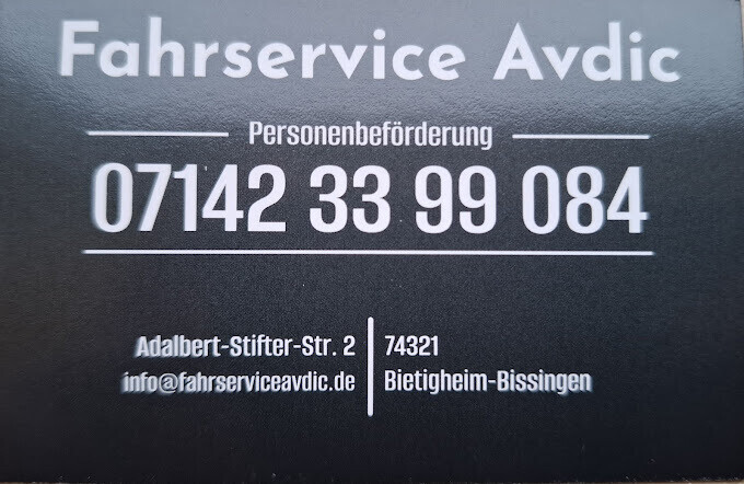 Bilder Fahrservice Avdic - Personenbeförderung