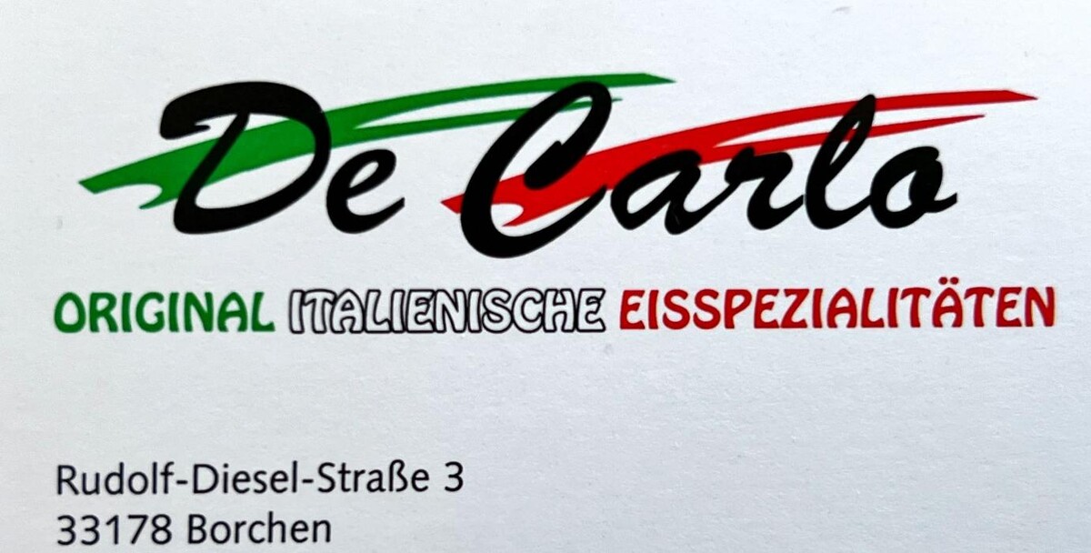 Italienische Eisspezialitäten De Carlo Logo