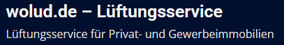 Lüftungsservice WoLuD Logo