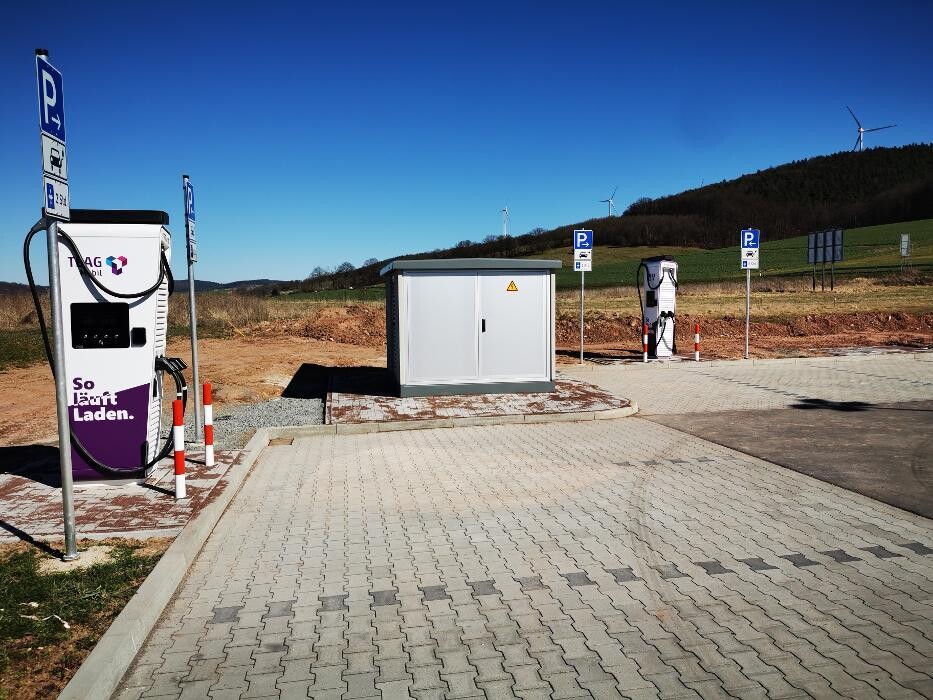 Bilder TEAG Mobil-Ladestation