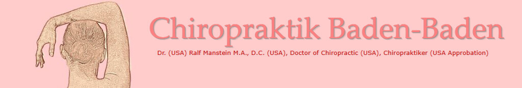 Dr. (USA) Ralf Manstein D.C, (USA) Chiropraktiker, Doctor of Chiropractic (USA) Logo