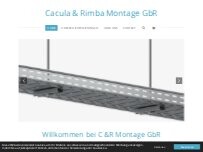 Website Screenshot Cacula & Rimba Montage GbR