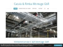 Website Screenshot Cacula & Rimba Montage GbR