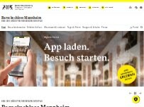 Website Screenshot Barockschloss Mannheim