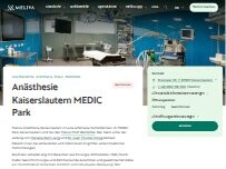 Website Screenshot Meliva Anästhesie
