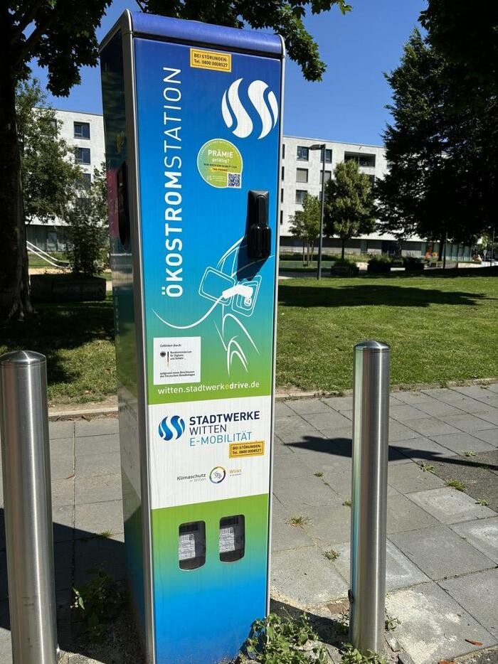 Bilder Stadtwerke Witten Ladestation