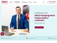 Website Screenshot ERGO Versicherung Tobias Heimo Lehmann