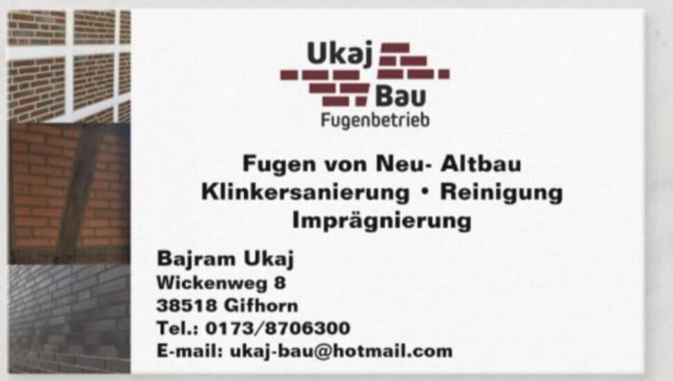 Bilder Ukaj Bau Fugenbetrieb