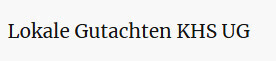 Lokale Gutachten KHS UG Logo
