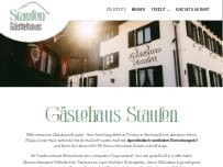 Website Screenshot Gästehaus Staufen