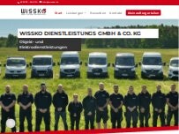 Website Screenshot Wissko Dienstleistungen GmbH & Co. KG, Objekt- und Elektrodienstleistungen