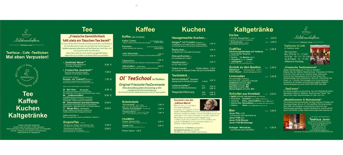 Bilder "Leidenschaften" Friesisches TeeHaus