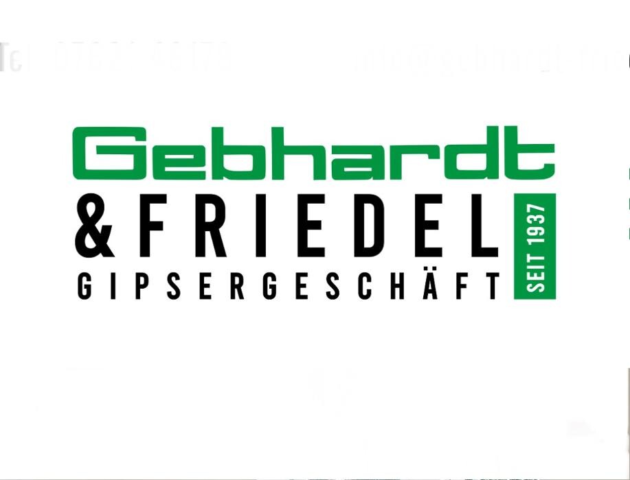 Gebhardt & Friedel Gipsergeschäft - Fassade, Trockenbau & Stuckateurarbeiten Logo