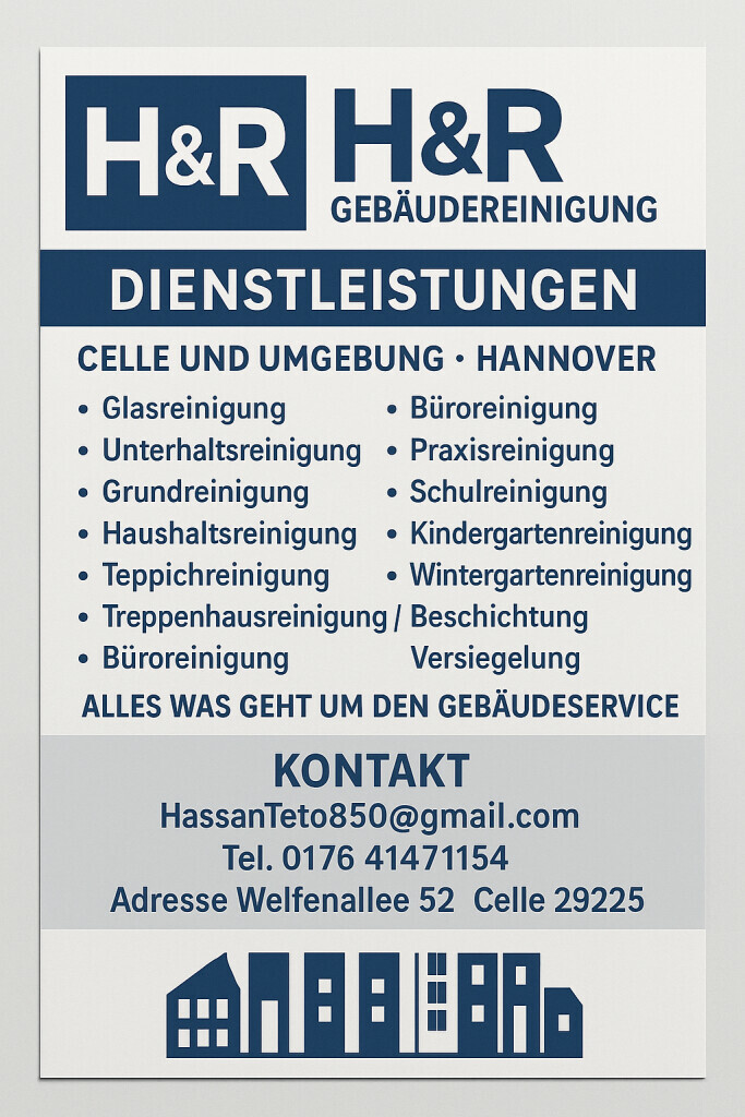 Bilder H&R gebäudereinigung Dienstleistung