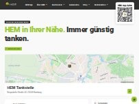 Website Screenshot HEM Tankstelle