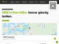 Website Screenshot HEM Tankstelle