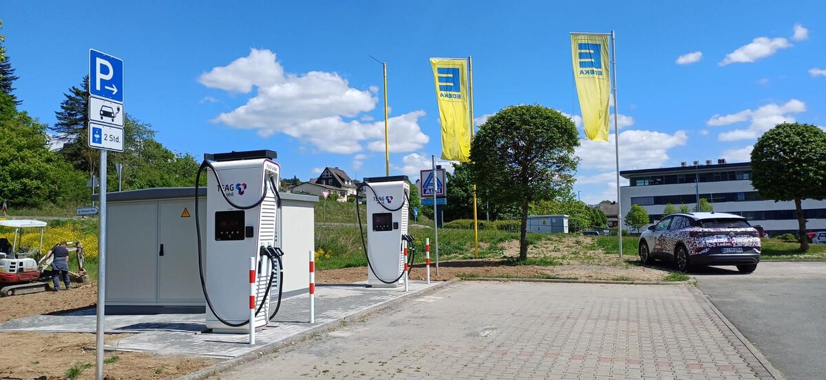 Bilder TEAG Mobil-Ladestation