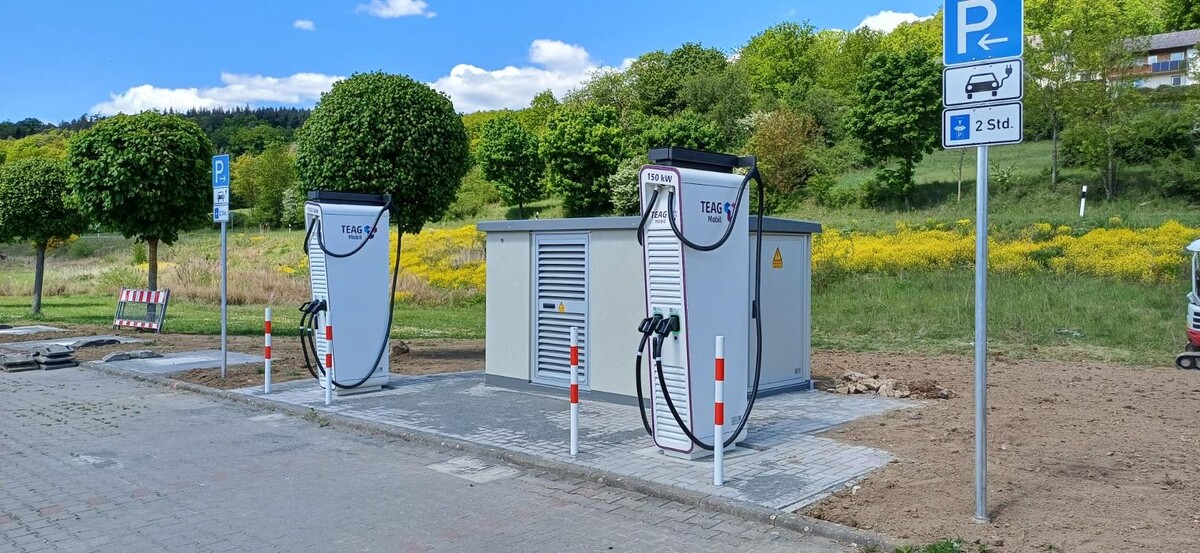Bilder TEAG Mobil-Ladestation