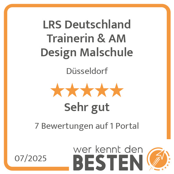 Bilder LRS Deutschland Trainerin & AM Design Malschule