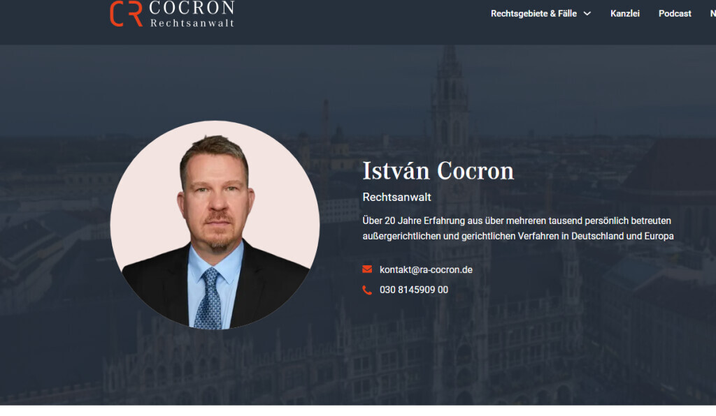 Bilder Rechtsanwalt Cocron GmbH & Co. KG